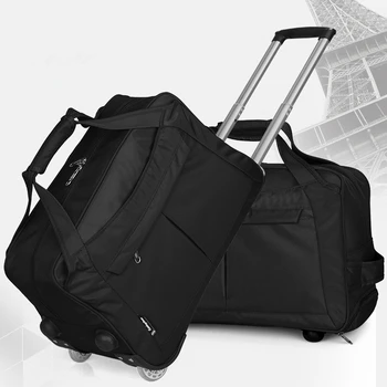 

20 inches large capacity oxford travel trolley luggage bags,female fixed caster waterproof rolling candy travel luggage