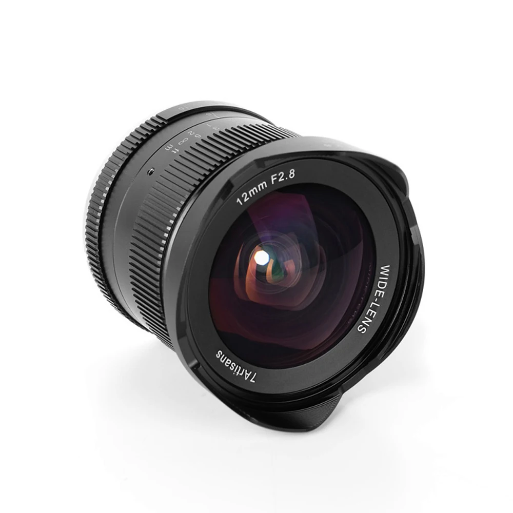 7 ремесленников 12 мм F2.8 ультра широкоугольный объектив камеры ручная фокусировка Prime фиксированные Объективы для E-mount sony aps-c беззеркальная камера s