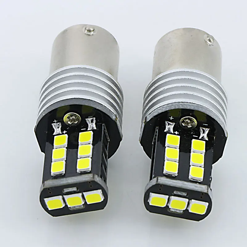 Apmatauto 2x Белый 1156 pw21 Ba15s 3030 15-SMD светодиодный заднего Реверсивный фонарь для Mercedes Benz w204 C класса 2007