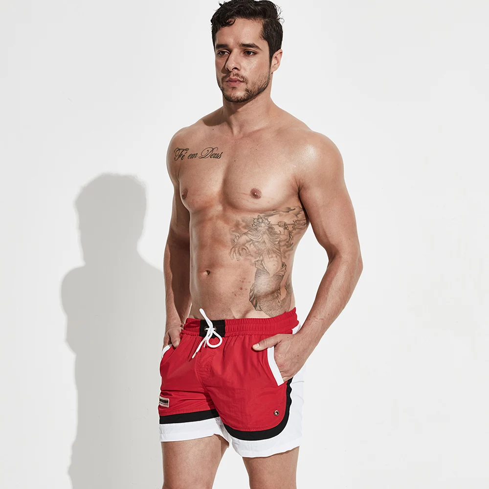 داخل بطانة مجلس السباحة boardshorts الرجال الشاطئ السراويل السباحة بحر برمودا تصفح السباحة القصيرة ركض sweatpants