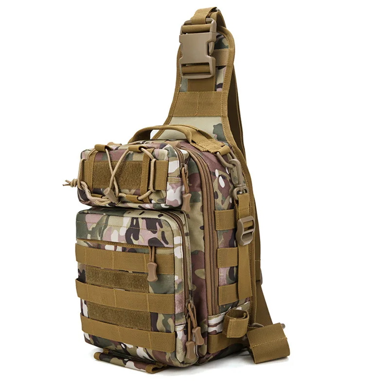 large capacity Tactical Chest bag Camouflage Hunting Shoulder Bag waterproof riding Pockets Militar