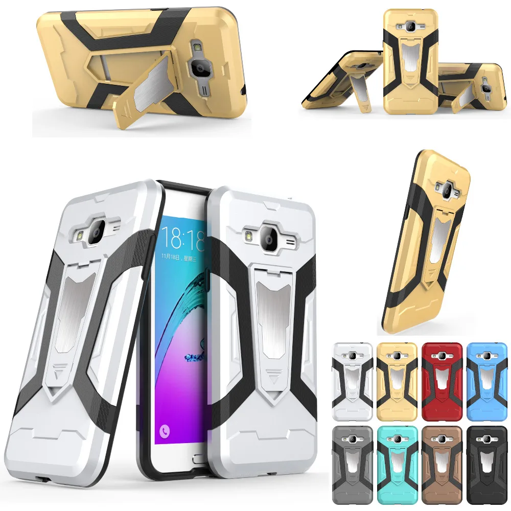 For Samsung Galaxy J3 2016 case Pure color Shockproof cover J3(6) SM-J320H Armor Case Coque Funda |
