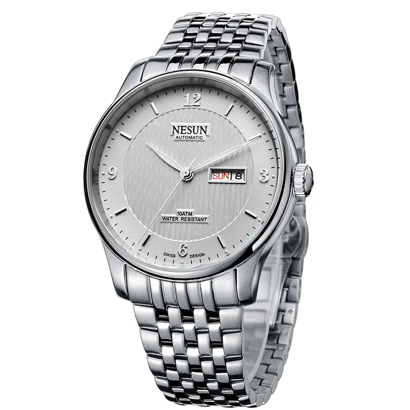 

Switzerland Luxury Brand NESUN Automatic Self-wind Men's Watches Full Stainless Steel relogio masculino Waterproof clock N9601-5