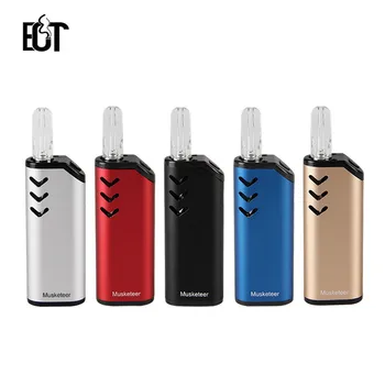 

Musketeer Vape Kit with 650mah Preheat VV Battery G5 Atomizer 510 Thread Mini 0.5ml Hookah Vaporizer E Cigarette Kit