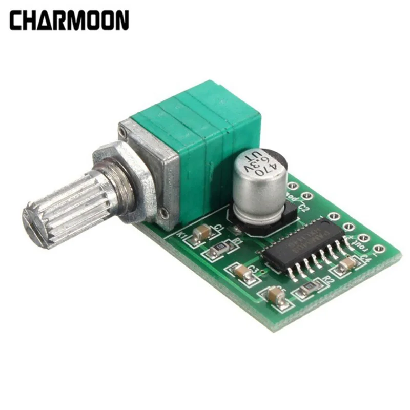 

DC 5V PAM8403 Super Mini 2 Channel USB Digital Audio Amplifier Board Module 2* 3W Volume Control with Potentionmeter Switch