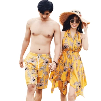 

couple swimwear beachwear Women's three-piece bikini swimsuit swimwear for couples