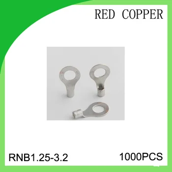 

red copper 1000 PCS RNB1.25-3.2 cold-pressure terminal connector cable lug
