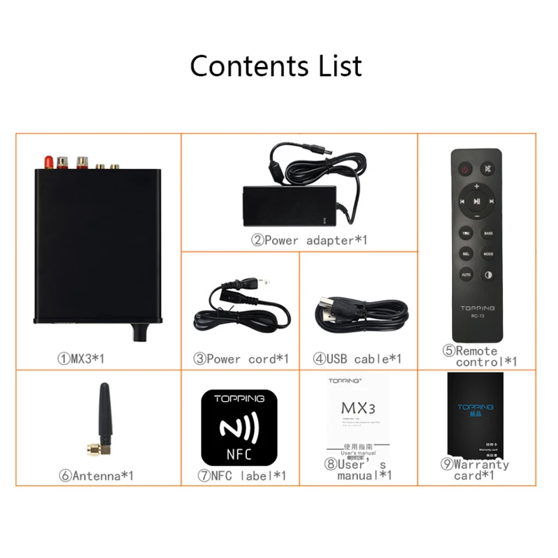 TOPPING MX3 Bluetooth цифровой усилитель USB коаксиальный волоконный декодер встроенный DAC