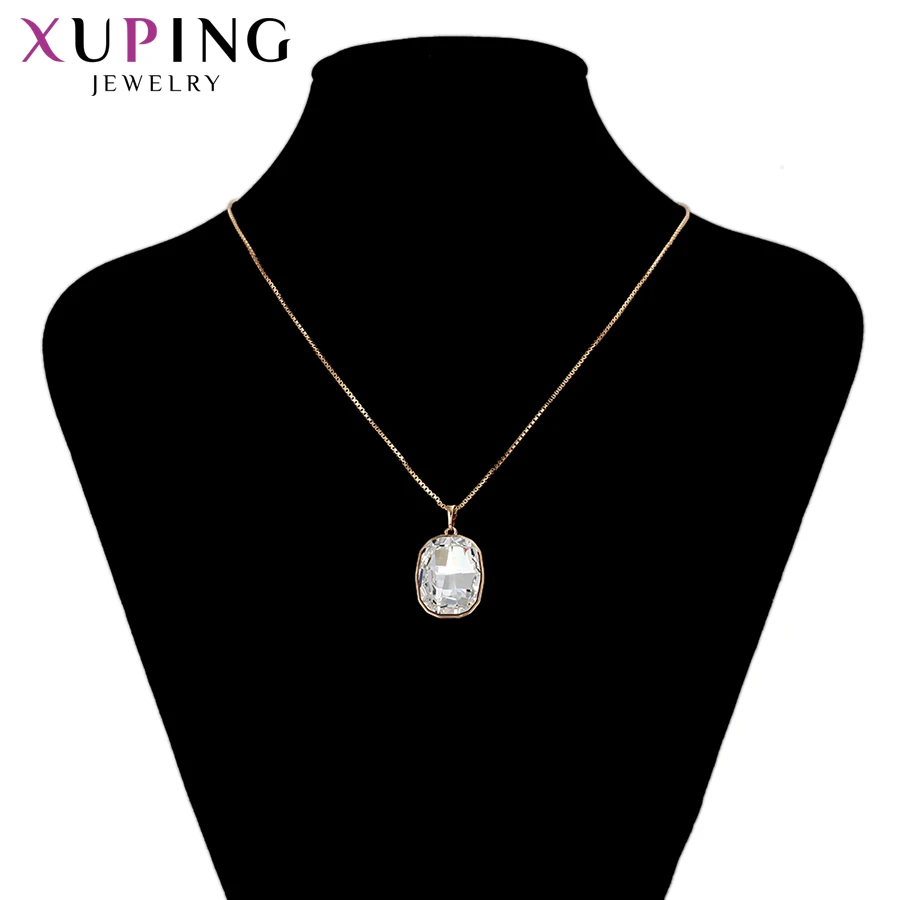 Xuping ювелирное изделие новинка кулон в форме квадрата с кристаллами от Swarovski лидер
