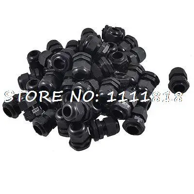

50 Pcs PG13.5 Plastic Waterproof Wire Connector Gland 6mm-12mm Cable