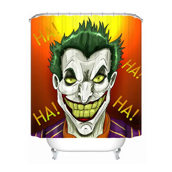 Пользовательские Бэтмен комиксы Джокер Харли Куинн Душ Ванна занавес для ванной комнаты Mildewproof водонепроницаемый полиэстер различных размеров#0421-21-78 - Цвет: Shower Curtain