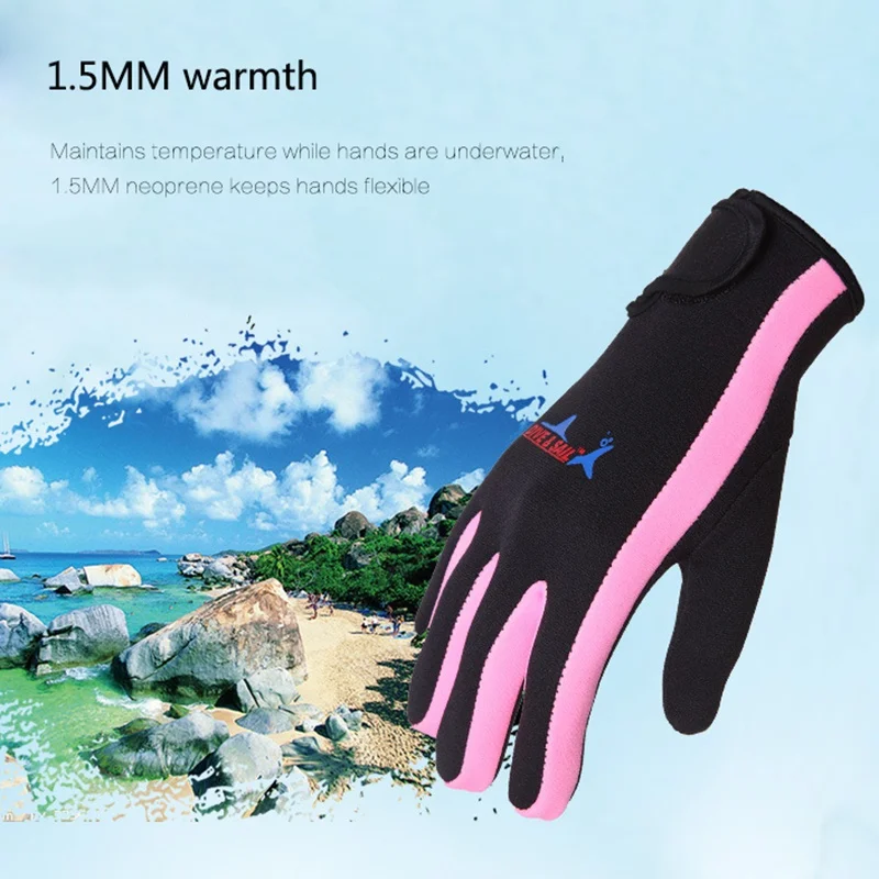 1,5 мм для женщин и мужчин неопреновый Плавательный Перчатки для дайвинга противоскользящие теплые плавательные перчатки для серфинга
