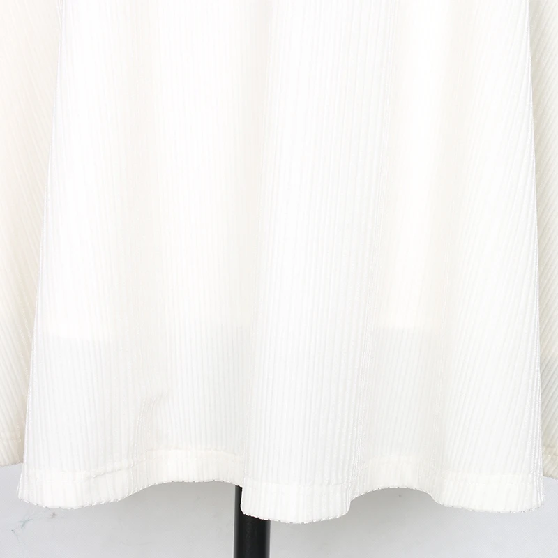 Nerazzurri плиссированная юбка миди женская летняя уличная одежда для дам эластичная талия линия спандекс белого размера плюс юбки 5xl 6xl 7xl