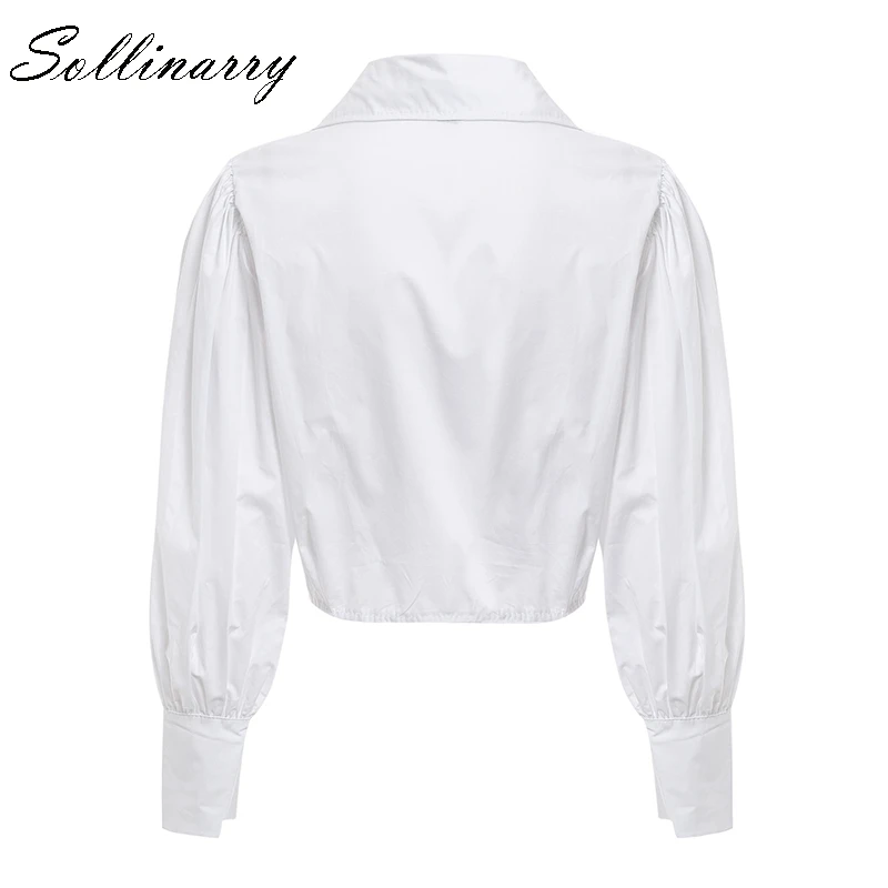 Sollinarry, красный, белый, в клетку, с длинным рукавом, женские топы, блузка, повседневная, v-образный вырез, блузка, женский кардиган, бант, блузка, рубашка, блуза