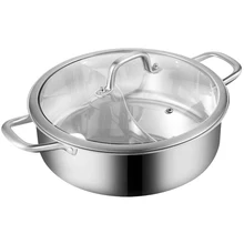 Shabu-shabu 304 индукционная плита из нержавеющей стали специальный утолщенный shabu-shabu горячий горшок 5-8 человек 4-6 горячий горшок