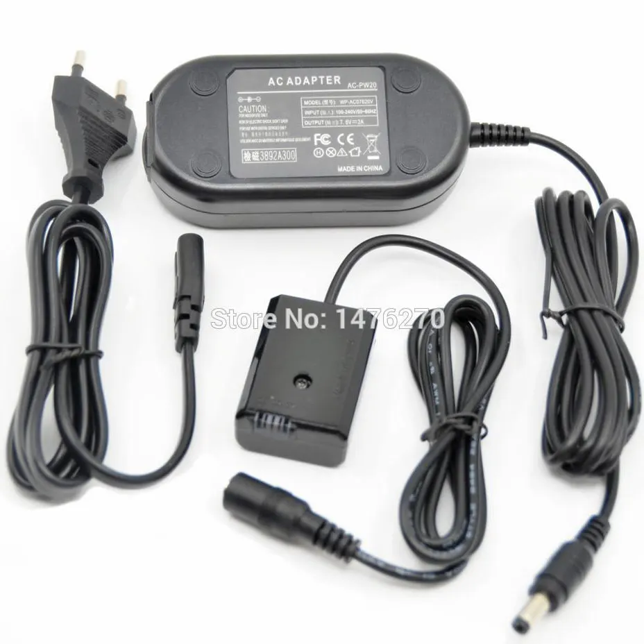 20pcs AC PW20 PW20 Power Adapter DC NP FW50 for Sony NEX3 NEX 5 NEX6