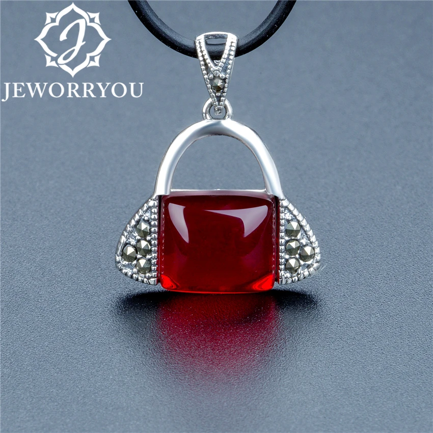 

Square Beads 10x11mm Garnet Natural Stone Necklace Silver Chain Vintage Necklace Gifts For Women 19x20mm Fashion Jewelry