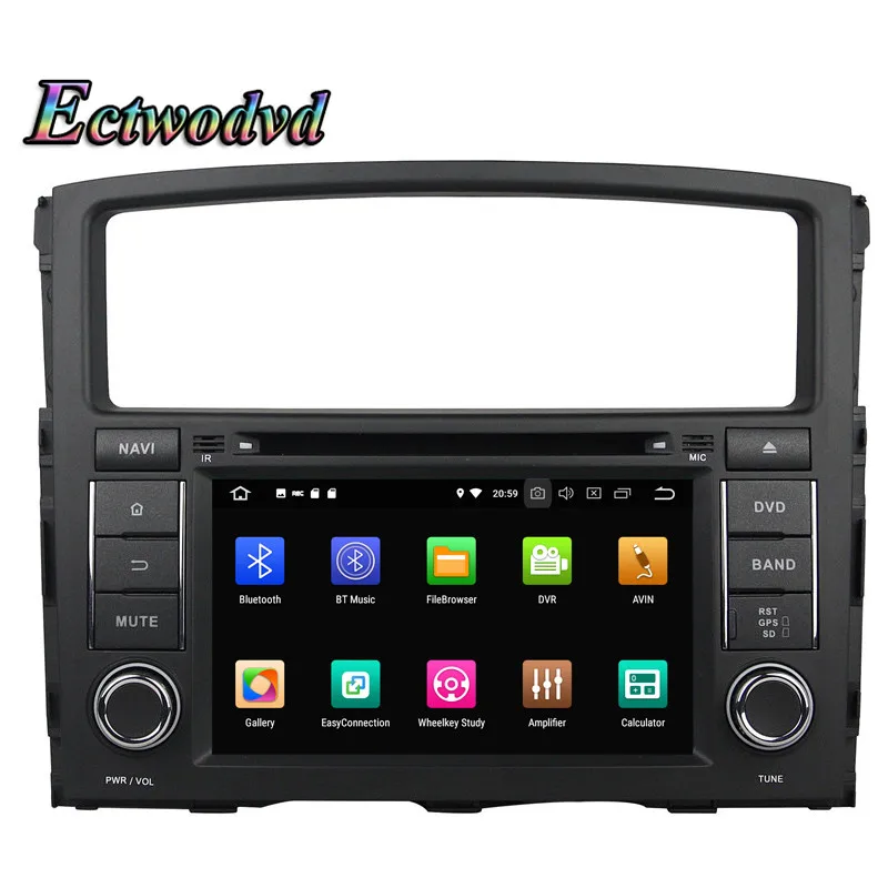 Flash Deal Ectwodvd Octa Core 4G RAM 64G ROM Android 9.0 Car Multimedia DVD Player GPS HeadUnit for Mitsubishi PAJERO V97/V93 (2006-2011) 2
