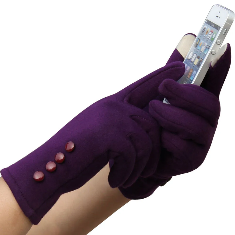 H30 перчатки для сенсорного экрана женские зимние теплые перчатки для вождения женские спортивные теплые перчатки красного цвета