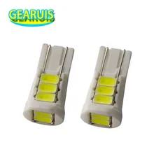 100 шт. W5W T10 Керамика 8 SMD 5630 Светодиодный светодиодный 5730 194 168 501 Клин сбоку номерных знаков свет лампы клин Парковка плафон белый