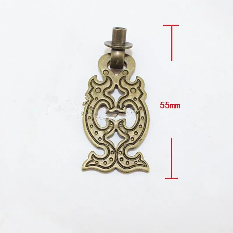 Brass Hardware Set Antique Wooden Box Latch Hasp+Pull Handle+Hinges+Bolts+Old Lock Furniture Accessories