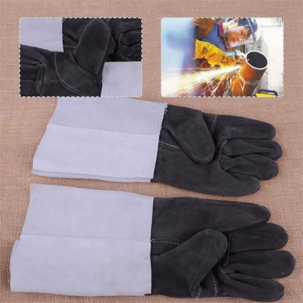 LETAOSK High Quality 1 Pair Welding Cowhide Leather Gloves Heat Shield