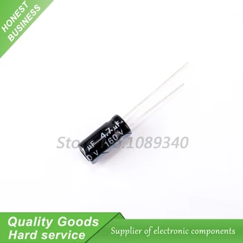 

20PCS 160V4.7UF 6*11mm 4.7UF 160V 6*11 Aluminum electrolytic capacitor