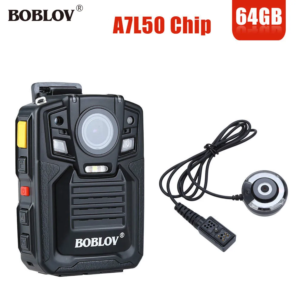 

BOBLOV HD 1290P Police 33MP Security External IR Infrared Lens Body Worn Camera Night Vision Motion Detection Portable Personal