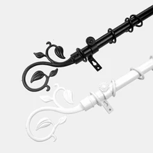 Высокое качество Прочный 22 мм(7/8 дюймов) dia. одиночный карниз стальной стержень набор с металлический лист арт гаек и грузоподъемность