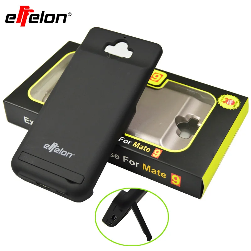 Effelon Mate9 Actural Capacity 10000mAh External Backup Battery Case with Kickstand for Huawei