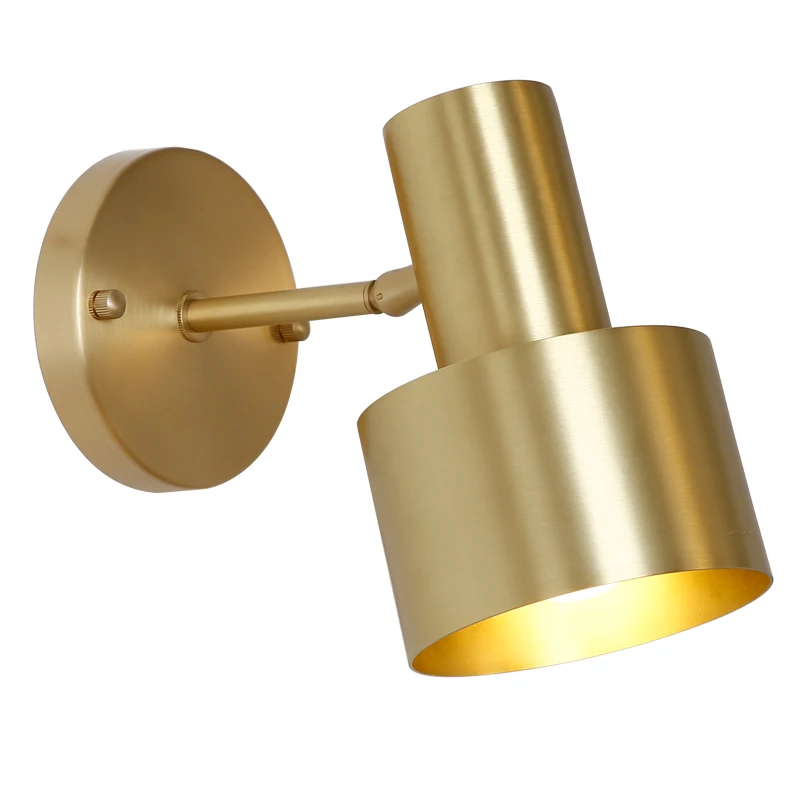 

Europe LED Wall Lamp Gold Metal Modern Indoor Light Vintage Lighting Fixture Coffe Shop Bar Restaurant Living Room Wall Decorate