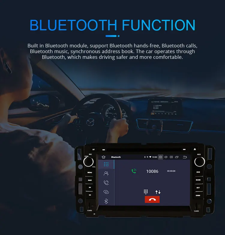 Cheap LJHANG 2 Din Android 9.0 Car DVD Player For GMC Chevrolet Chevy Yukon Sierra Tahoe Acadia Suburban Multimedia Car Radio GPS WIFI 7