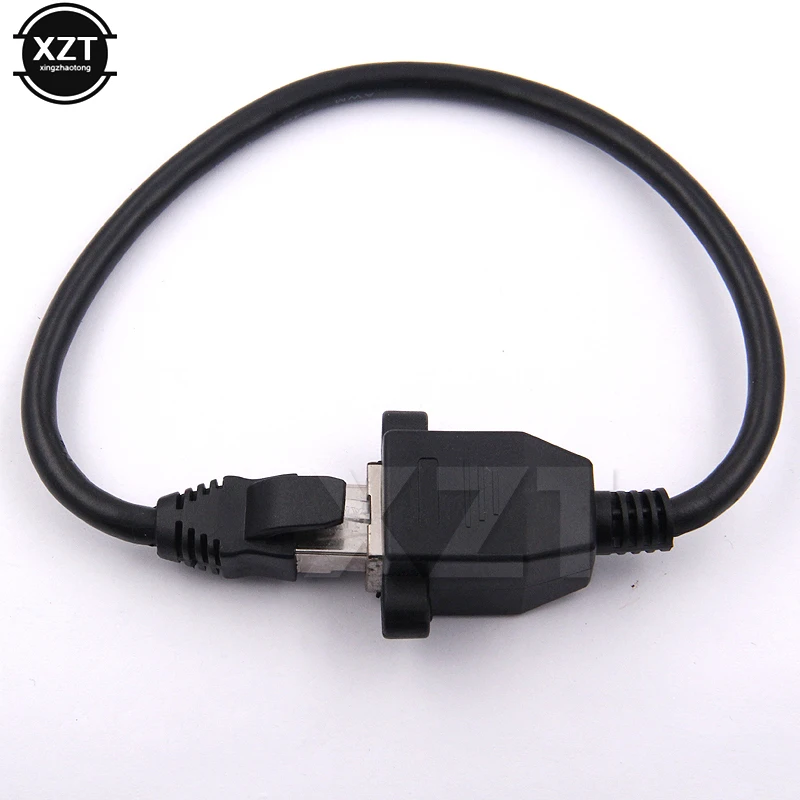 

High Quality 8Pin RJ45 Cable Male to Female Screw Panel Mount Ethernet LAN Network 8 Pin Extension Cable