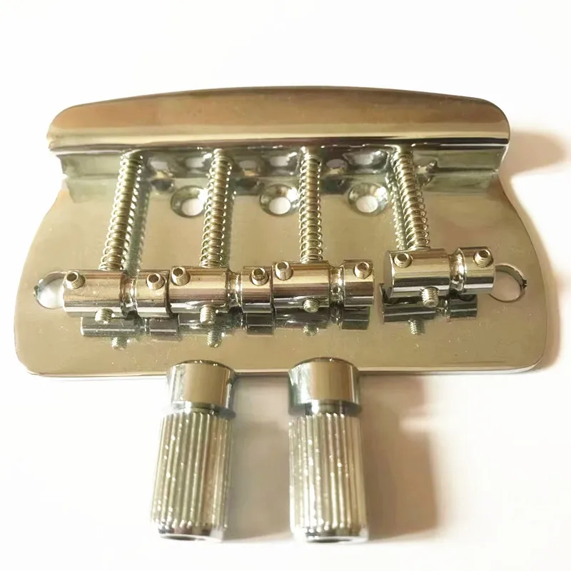 

silver 4 String IBZ Electric Bass Fixed Bridge After Hanging String Chrome