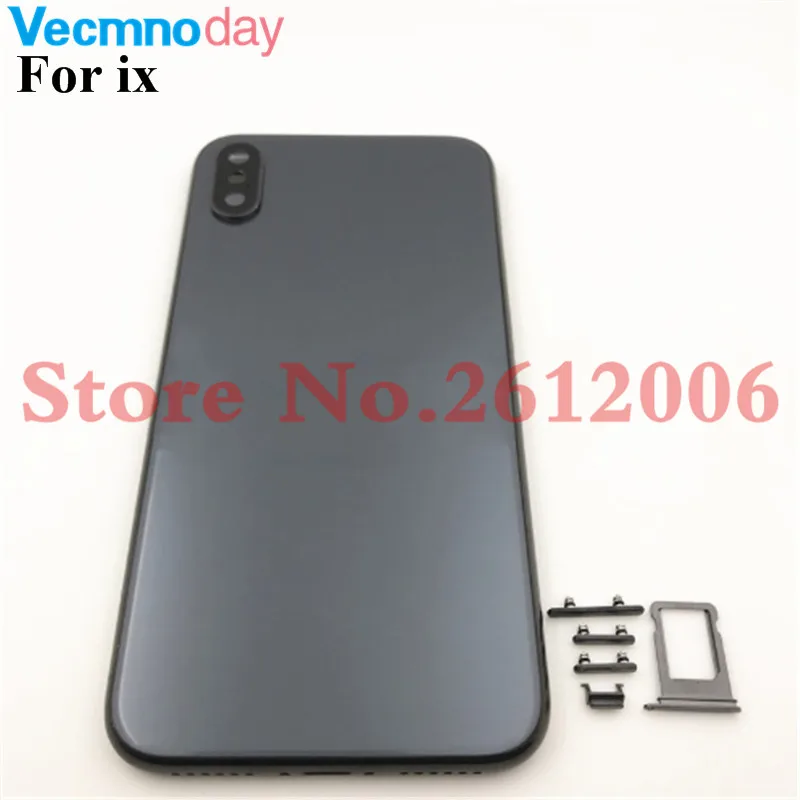 

For iphone X Back housing Middle Frame Chassis Full Housing Assembly Battery Cover replacement For iphone X Housing With Logo