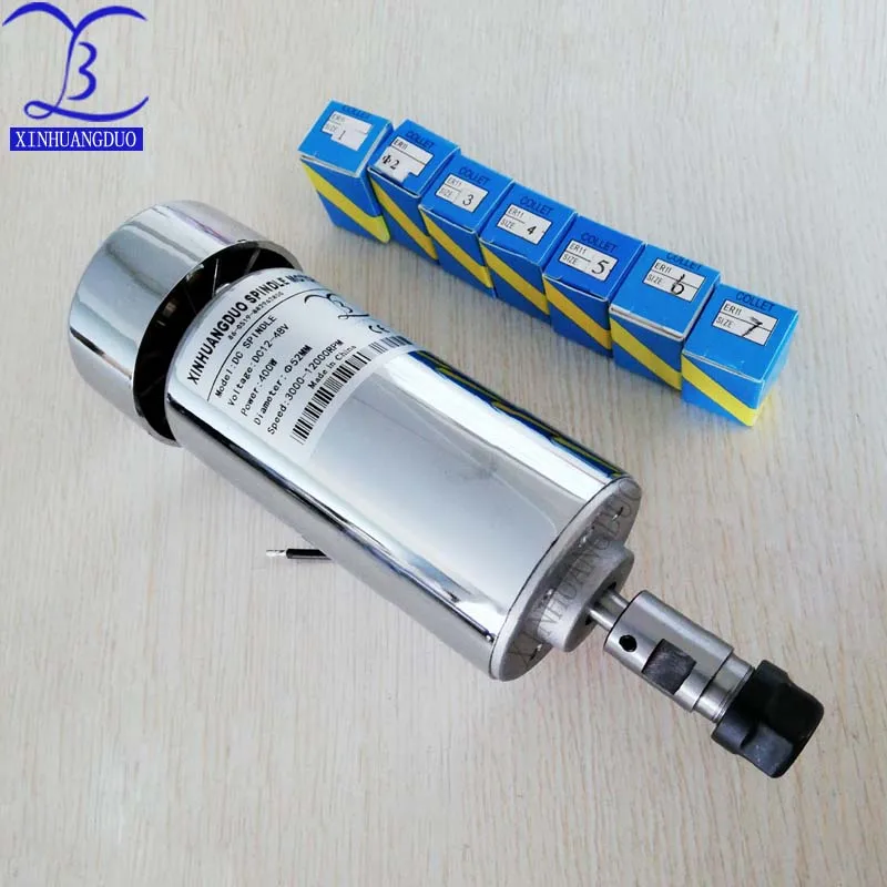 

400w motor air cold cnc engraving machine spindle spindle DC motor CNC engraving machine + ER11 chuck (1mm-7mm)