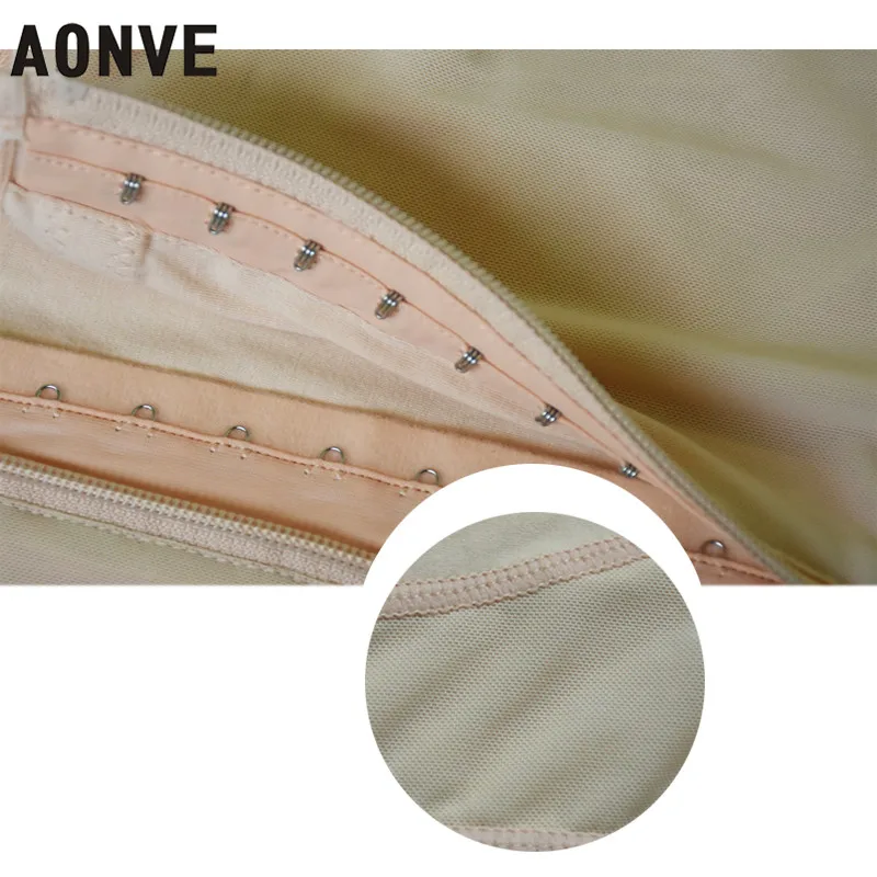 AONVE, Женское боди, для похудения, облегающий корсет, моделирующий ремень, Корректирующее белье, кружевное, сексуальное, Корректирующее белье, с молнией, для талии, для тренировок