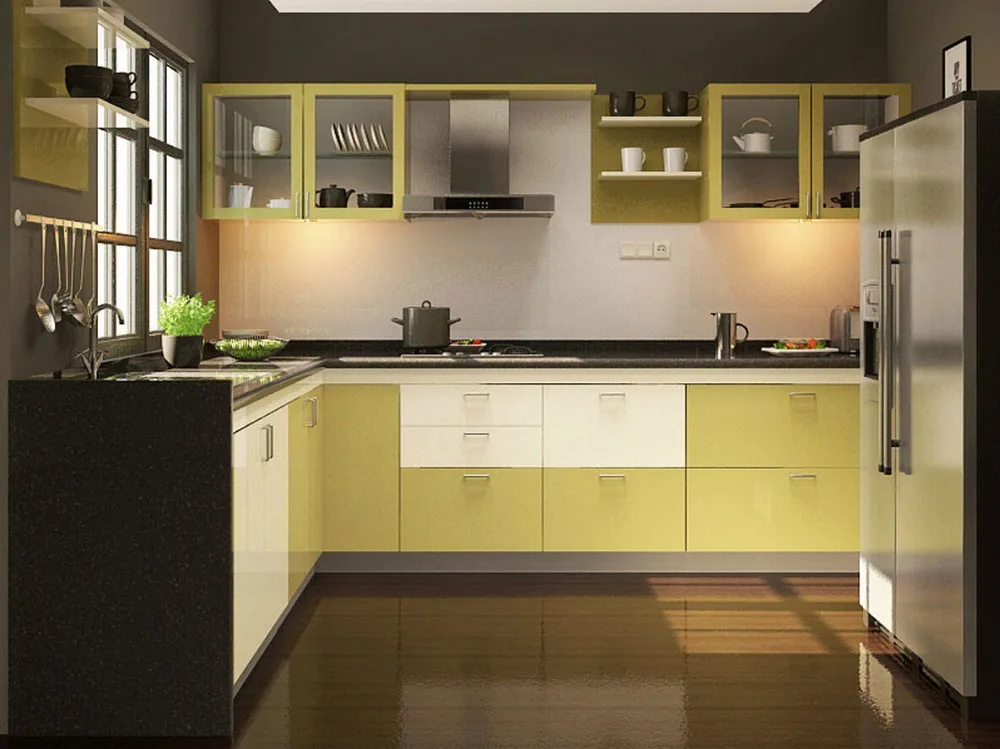Por Gloss White Kitchen Lots 2017 Contemporary Kitchen Cabinet White Color Modern High Gloss Lacquer Furnitures L1606043 China