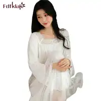 Fdfklak Casual nightgowns women large size loose night dress women's nightwear nightgown long nightshirt princess nightdress