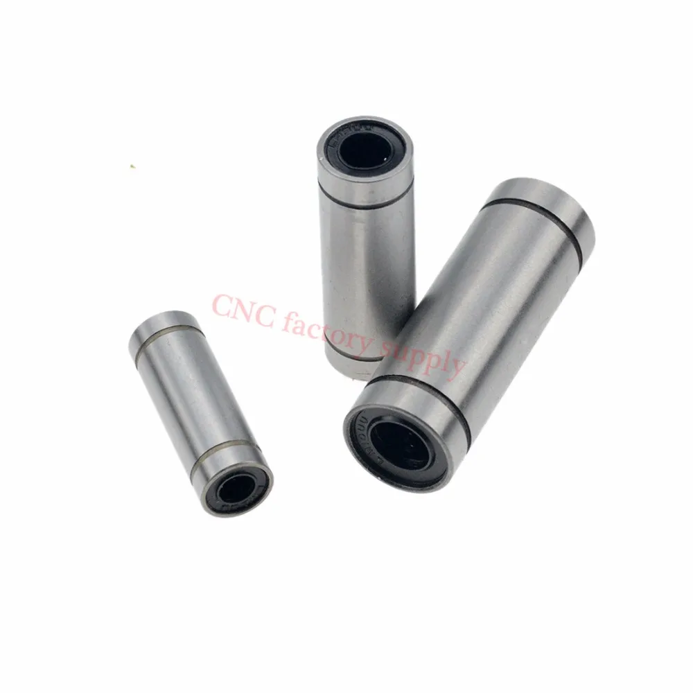 10 قطعة/الوحدة LM8UU LM10UU LM16UU LM6UU LM12UU LM3UU الخطي البطانة 8mm CNC المحامل الخطية ل قضبان بطانة السكك الحديدية الخطية أجزاء عمود