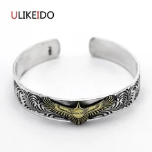 Pure 925 Sterling Silver Bangle Eagle Fashion Vintage Hand Chain For Men And Women Opening Jewelry Thai Silver Charm 475 Pure 925 Sterling Silver Bangle Eagle Fashion Vintage Hand Chain For Men And Women Opening Jewelry Thai Silver Charm 475