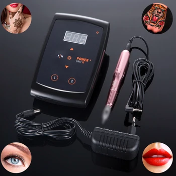 

2019 Rotary Tattoo Gun Permanent Makeup Machine Pen Eyebrow Japan Motor Japan Bearings for Body Tattooing Eyebrow Lips eyeliner