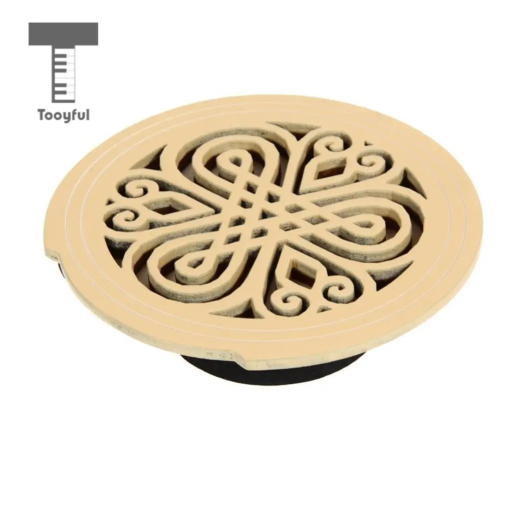 Tooyful Wood Acoustic Guitar Soundhole Cover Feedback Buster for 40'' 41'' Guitar Parts Accessories