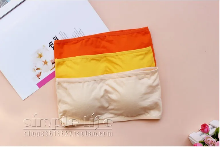 GOPLUS 2018 New Sexy Strapless Crop Top Bra Bandeau Brassiere Tube Tops Candy Colors 14 colors M0156