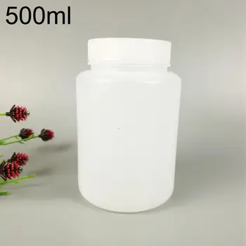 

500ml Plastic Laboratory Bottle Chemical Lid Transparent Empty Storage Container Hot