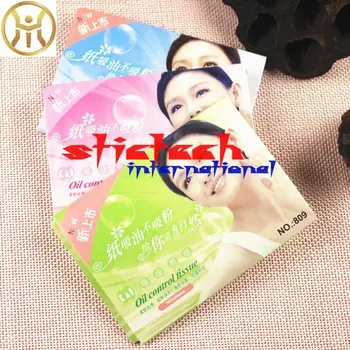 

by ems or dhl 500pack 50pcs/pack Paper Pulp Random Facial Oil Control Absorption Film Tissue Makeup Blotting Paper