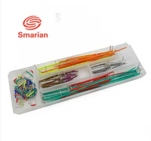 Ufficiale Smarian Migliore Qualità 140 Pz/Lotto U Shape Shield Solderless Breadboard Jumper Cable Kit Per Arduino