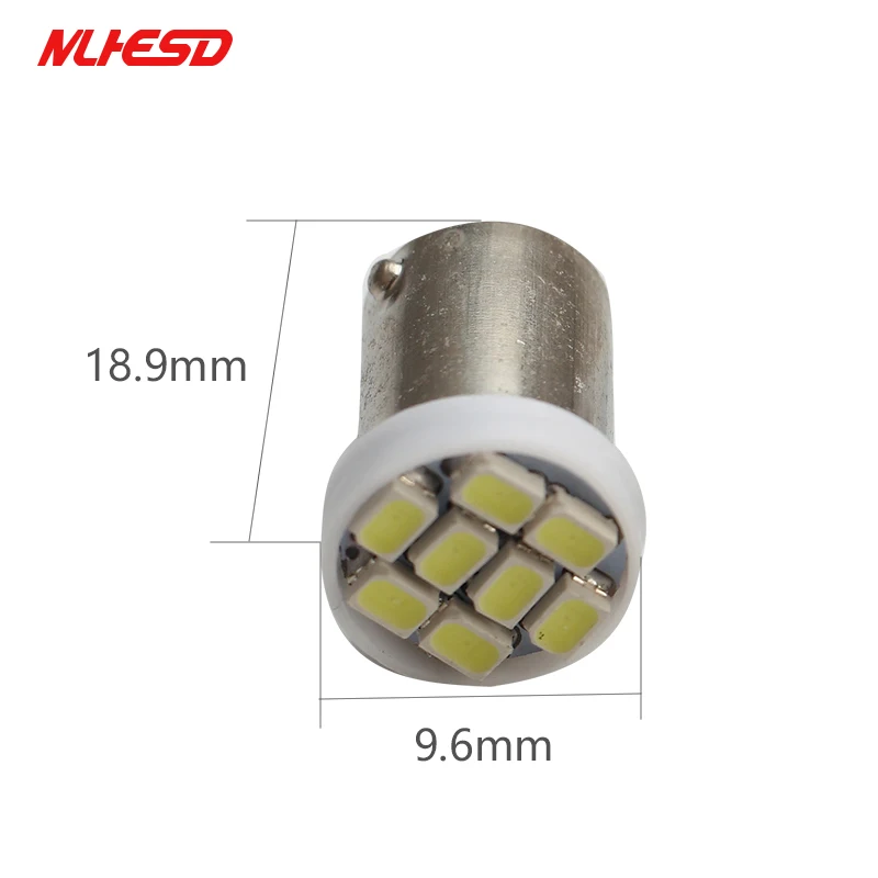 100 X грузовик светодио дный 24 В BA9S 8 SMD 1206 3020 H6W T4W 8 светодио дный 8smd Клин светодио дный свет лампы белый красные, синие желтый и зеленый цвета голубой лед 24 В