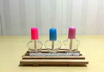 

100PCS Empty Transparent Plastic Lip Gloss Tube DIY Small Cosmetic Lip Gloss Container Cute Star Flower Shape Lip Gloss Bottle