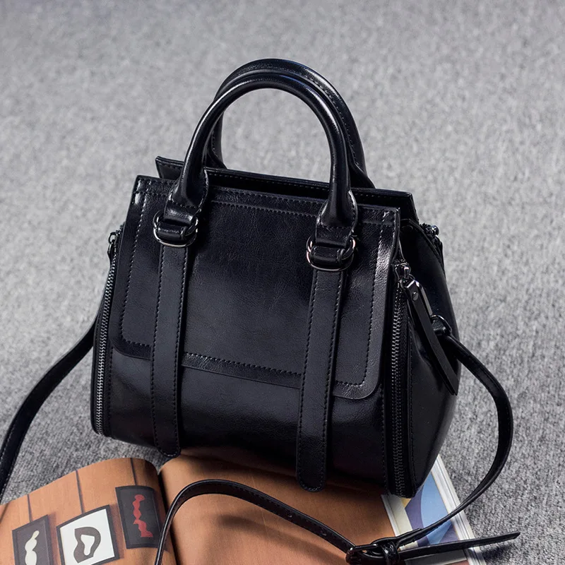 

Designer handbags high quality cow genuine leather bags for women top-handle vintage casual tote bags Bolsa Femininas new C346